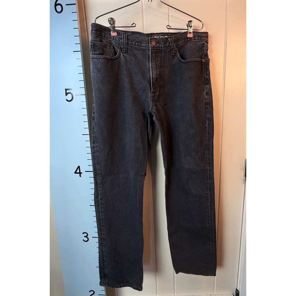 Lands End Men's Comfort Waist Traditional Fit Coupe Classique 35 Jeans